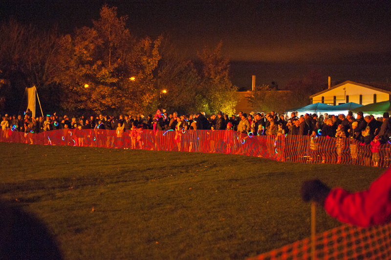 The crowd go wild